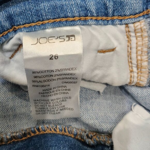 JOE’S Distressed Skinny Ankle Light Blue Jeans in Felicity Size 26 - Picture 8 of 8